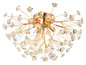 Preview: Globo Katrina G9 Deckenleuchte 4-fach 3,50W Warmweiß Goldfarben, Metall Ø45cm 64135D