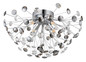 Preview: Globo Katrina G9 Deckenleuchte 4-fach 3,50W Warmweiß Verchromt, Metall Ø45cm 64135DC