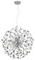 Preview: Globo Katrina G9 Luster 9-fach 3,50W Warmweiß Verchromt, Metall Ø60cm 64135H2C