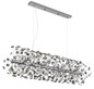 Preview: Globo Katrina G9 Luster 12-fach 3,50W Warmweiß Verchromt, Metall 150cm 64135H4C