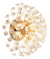Preview: Globo Katrina G9 Wandleuchte 6-fach 3,50W Warmweiß Goldfarben, Metall Ø40cm 64135W