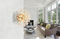 Preview: Globo Katrina G9 Wandleuchte 6-fach 3,50W Warmweiß Goldfarben, Metall Ø40cm 64135W