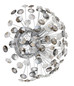 Preview: Globo Katrina G9 Wandleuchte 6-fach 3,50W Warmweiß Verchromt, Metall Ø40cm 64135WC