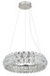 Preview: Globo Diann LED Hängeleuchte 50W Neutralweiß Verchromt, Metall Ø60cm 64140H