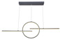Preview: Globo Barral LED Hängeleuchte 50W CCT Graphit, Metall Fernbedienung Nachtlicht Memoryfunktion 150cm 67121-50G