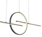Preview: Globo Barral LED Hängeleuchte 50W CCT Graphit, Metall Fernbedienung Nachtlicht Memoryfunktion 150cm 67121-50G