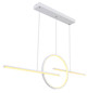 Preview: Globo Barral LED Hängeleuchte 50W CCT Weiß, Metall Fernbedienung Nachtlicht Memoryfunktion Ø38,3cm 67121-50W