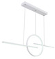 Preview: Globo Barral LED Hängeleuchte 50W CCT Weiß, Metall Fernbedienung Nachtlicht Memoryfunktion Ø38,3cm 67121-50W
