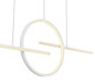 Preview: Globo Barral LED Hängeleuchte 50W CCT Weiß, Metall Fernbedienung Nachtlicht Memoryfunktion Ø38,3cm 67121-50W