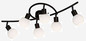 Preview: Globo Loxy E14 Deckenleuchte 6-fach 5W Schwarz, Metall Ø9cm 67160608