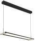Preview: Globo Mariella LED Hängeleuchte 30W CCT Schwarz Matt, Metall Fernbedienung Nachtlicht Memoryfunktion 150cm 67164H