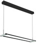 Preview: Globo Mariella LED Hängeleuchte 30W CCT Schwarz Matt, Metall Fernbedienung Nachtlicht Memoryfunktion 150cm 67164H