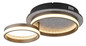 Preview: Globo Della LED Deckenleuchte 30W CCT Schwarz Matt, Metall Nachtlicht Memoryfunktion 14cm 67179D1
