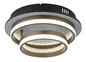Preview: Globo Della LED Deckenleuchte 30W CCT Schwarz Matt, Metall Nachtlicht Memoryfunktion 14cm 67179D1