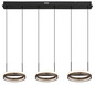 Preview: Globo Della LED Hängeleuchte 40W CCT Schwarz Matt, Metall Nachtlicht Memoryfunktion Ø20,6cm 67179H2