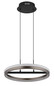 Preview: Globo Della LED Hängeleuchte 40W CCT Schwarz Matt, Metall Nachtlicht Memoryfunktion Ø39,7cm 67179H
