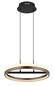 Preview: Globo Della LED Hängeleuchte 40W CCT Schwarz Matt, Metall Nachtlicht Memoryfunktion Ø39,7cm 67179H