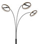 Preview: Globo Della LED Stehleuchte 48W CCT Schwarz Matt, Metall Memoryfunktion Ø23,8cm 67179S1