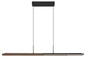 Preview: Globo Quito LED Hängeleuchte 24W Neutralweiß Schwarz Matt, Metall 150cm 67182