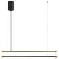 Preview: Globo Kayson LED Hängeleuchte 30W Warmweiß Schwarz Matt, Metall 150cm 67184-30