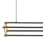 Preview: Globo Kayson LED Hängeleuchte 40W Warmweiß Schwarz Matt, Metall 150cm 67184-40