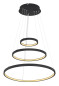 Preview: Globo Ralph LED Hängeleuchte 57W Warmweiß Schwarz Matt, Metall Memoryfunktion Ø51cm 67192-57B