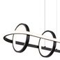 Preview: Globo Wolfhard LED Hängeleuchte 55W CCT Schwarz Matt, Metall Fernbedienung Nachtlicht 120cm 67194-60