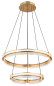 Preview: Globo Blondie LED Hängeleuchte 78W CCT Goldfarben, Metall Fernbedienung Nachtlicht Memoryfunktion 120cm 67196-78H
