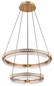 Preview: Globo Blondie LED Hängeleuchte 78W CCT Goldfarben, Metall Fernbedienung Nachtlicht Memoryfunktion 120cm 67196-78H