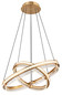 Preview: Globo Blondie LED Hängeleuchte 78W CCT Goldfarben, Metall Fernbedienung Nachtlicht Memoryfunktion 120cm 67196-78H