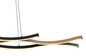 Preview: Globo Geronimo LED Hängeleuchte 35W Warmweiß Schwarz Matt, Metall 120cm 67206HW