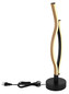 Preview: Globo Geronimo LED Tischleuchte 12W Warmweiß Schwarz Matt, Metall 47cm 67206TW