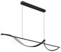 Preview: Globo Violino LED Hängeleuchte 24W Warmweiß Schwarz Matt, Metall 150cm 67207-24