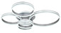 Preview: Globo Rubio LED Deckenleuchte 120W CCT Grau, Metall Fernbedienung Nachtlicht Memoryfunktion 20cm 67260-120