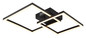 Preview: Globo Tyler LED Deckenleuchte 20W Warmweiß Schwarz Matt 6,4cm 672842