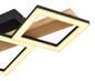 Preview: Globo Dustin LED Deckenleuchte 29W Warmweiß Schwarz Matt, Metall 10cm 67288D1