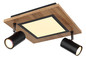 Preview: Globo Ulla LED Deckenleuchte 12W Warmweiß Schwarz Matt, Metall Memoryfunktion Ø5,5cm 67306D