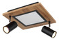 Preview: Globo Ulla LED Deckenleuchte 12W Warmweiß Schwarz Matt, Metall Memoryfunktion Ø5,5cm 67306D