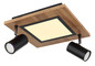 Preview: Globo Ulla LED Deckenleuchte 12W Warmweiß Schwarz Matt, Metall Memoryfunktion Ø5,5cm 67306D