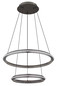 Preview: Globo Alaina LED Hängeleuchte 50W CCT Grau Matt, Metall Fernbedienung Nachtlicht Memoryfunktion Ø60cm 67329-50H