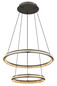 Preview: Globo Alaina LED Hängeleuchte 50W CCT Grau Matt, Metall Fernbedienung Nachtlicht Memoryfunktion Ø60cm 67329-50H