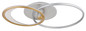 Preview: Globo Umbra LED Deckenleuchte 40W CCT Silberfarben, Aluminium Gebürstet Fernbedienung Nachtlicht Memoryfunktion 11cm 67333-40