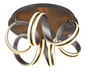 Preview: Globo Kuni LED Deckenleuchte 37,50W CCT Grau Dunkel, Metall Fernbedienung Nachtlicht Memoryfunktion 25cm 67335-45