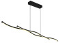 Preview: Globo Boyd LED Hängeleuchte 30W Warmweiß Schwarz Matt, Metall 120cm 67336-30H