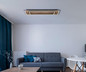 Preview: Globo Woody LED Deckenleuchte 36W Warmweiß Schwarz Matt, Metall Memoryfunktion 6cm 67345D2