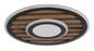 Preview: Globo Woody LED Deckenleuchte 24W Warmweiß Schwarz Matt, Metall Memoryfunktion Ø40cm 67345D4