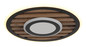 Preview: Globo Woody LED Deckenleuchte 24W Warmweiß Schwarz Matt, Metall Memoryfunktion Ø40cm 67345D4