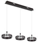 Preview: Globo Hendricks LED Hängeleuchte 36W Warmweiß Bronzefarben Gebürstet, Metall Ø22cm 67349-3H