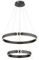 Preview: Globo Hendricks LED Hängeleuchte 55W Warmweiß Bronzefarben Gebürstet, Metall 125cm 67349H2