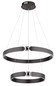 Preview: Globo Hendricks LED Hängeleuchte 55W Warmweiß Bronzefarben Gebürstet, Metall 125cm 67349H2